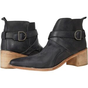 Free People Back Loop Leather Ankle Boot